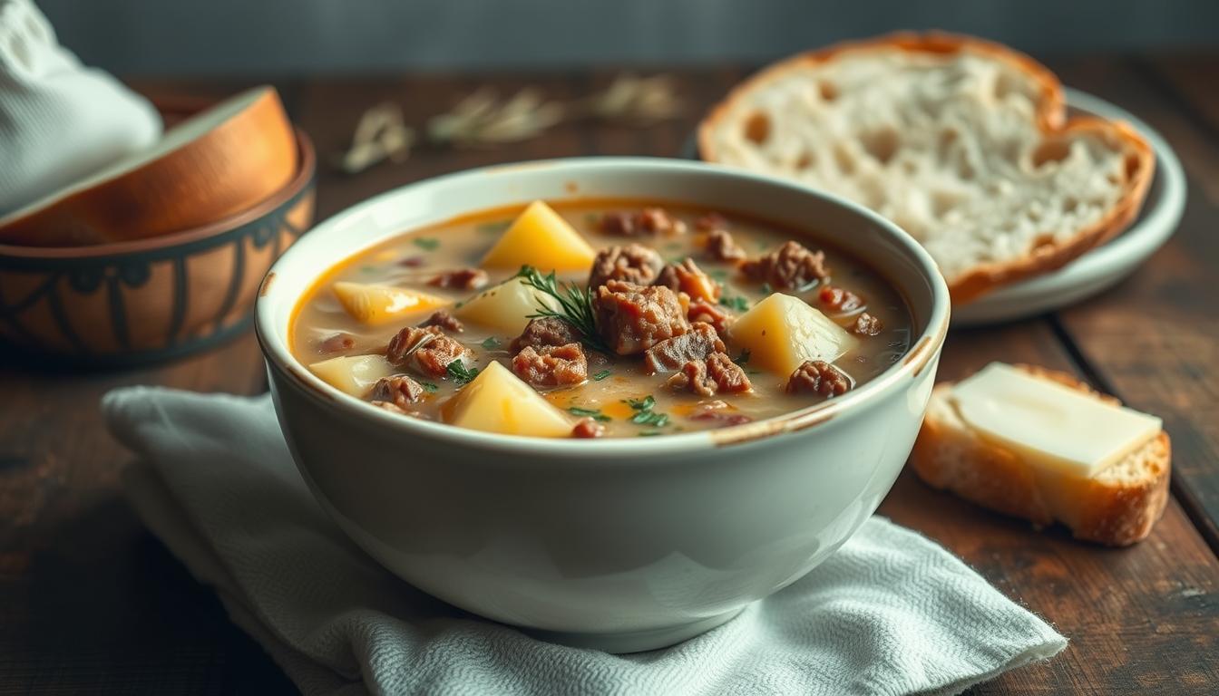 hamburger potato soup