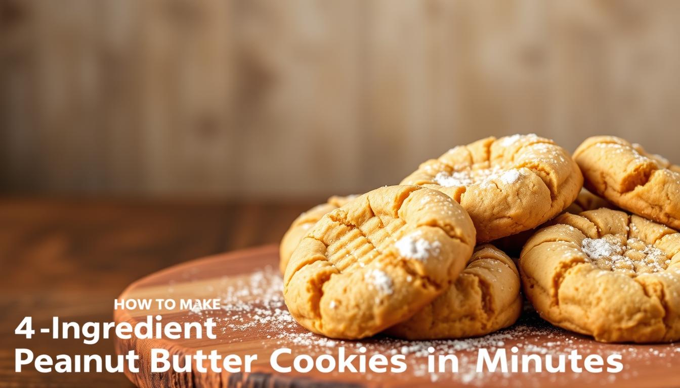 4 Ingredient Peanut Butter Cookies